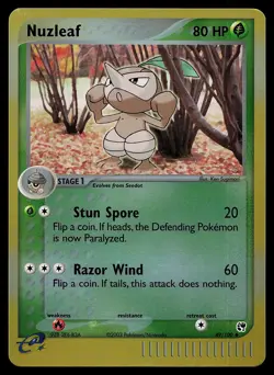 Pokemon Card - Nuzleaf Sandstorm 49/100 Reverse Holo - Image 1