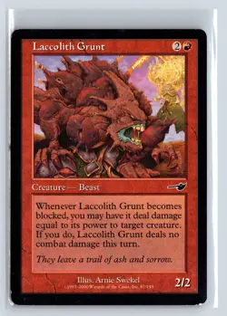 LACCOLITH GRUNT - MTG Magic the Gathering Card - Nemesis - Common - Image 1
