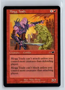 MOGG TOADY - MTG Magic the Gathering Card - Nemesis - Common - Image 1