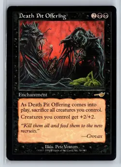 DEATH PIT OFFERING - MTG Magic the Gathering Card - Nemesis - Rare - Image 1