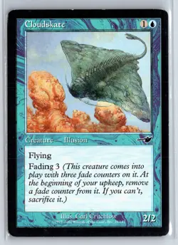 CLOUDSKATE - MTG Magic the Gathering Card - Nemesis - Common - Image 1