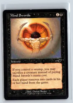 MIND SWORDS - MTG Magic the Gathering Card - Nemesis - Common - Image 1