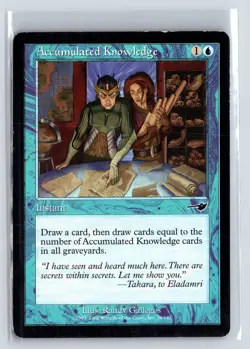 ACCUMULATED KNOWLEDGE - MTG Magic the Gathering Card - Nemesis - Common - Image 1