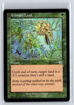 ANIMATE LAND - MTG Magic the Gathering Card - Nemesis - Uncommon - Image 1