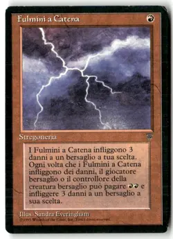 MTG Chain Lightning - Legends Moderately Played Italian - Image 1