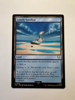 Lonely Sandbar - MTG The Lord of the Rings: Tales of Middle-earth: Commander- NM - Image 1
