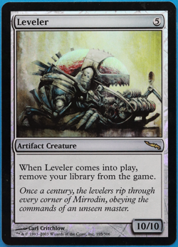 Leveler FOIL Mirrodin NM Artifact Rare MAGIC MTG CARD (ID# 500333) ABUGames - Image 1