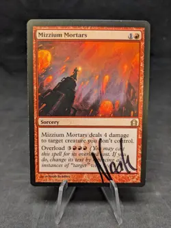 Mizzium Mortars - 101/274 - MTG - Return to Ravnica- SIGNED BY ARTIST -NM - Image 1