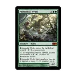 WOTC MtG M13 Primordial Hydra (MR) EX - Image 1