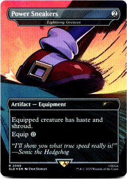 Power Sneakers - Lightning Greaves (Rainbow Foil) [Secret Lair x Sonic] MTG 2099 - Image 3
