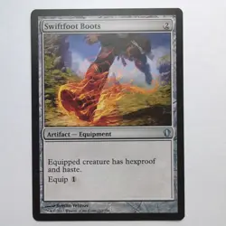 MTG Swiftfoot Boots (C13) Commander 2013 Regular Uncommon 263/356 - Image 1