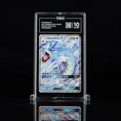 TAG 10 GEM MINT Pokemon SM Hidden Fates Gyarados GX 16/68 Ultra Rare Holo Foil - Image 1