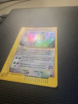 Pokemon Crystal Celebi 145/144 Skyridge Holo Rare Card - Image 3