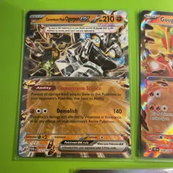 Lot Of 3 English Pokemon Ex Cards Gouging Fire, Farigiraf, Cornerstone Ogerpon - Image 2