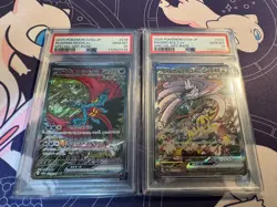 PSA 10 Roaring Moon Raging Bolt ex SAR Set Terastal sv8a Pokemon Card Japanese - Image 1