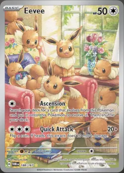 Eevee Illustration Rare SV06: Twilight Masquerade 188/167 NM - Pokemon TCG - Image 1