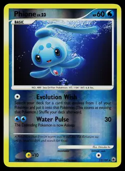 Pokemon Card - Phione Majestic Dawn 27/100 Reverse Holo - Image 1