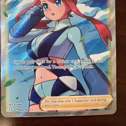 Pokemon Card - Skyla Shining Fates 072/072 Full Art Mint+ - Image 4
