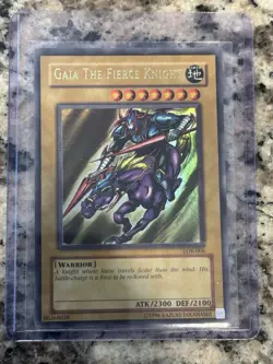 Yugioh Gaia The Fierce Knight LOB-006 The Legend of Blue Eyes White Dragon Holo - Image 1