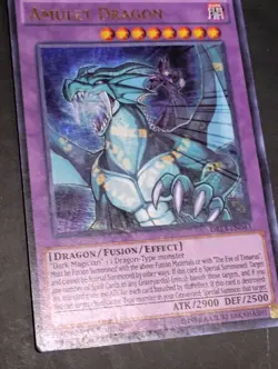 Yugioh Card TCG Amulet Dragon DRL3-EN043 Dragons of Legend Unleashed 1st Edition - Image 3