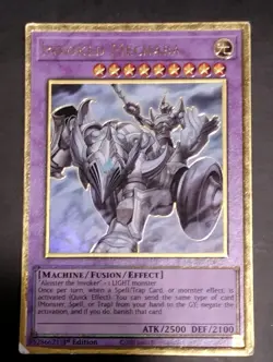 Yugioh Card TCG Invoked Mechaba MGED-EN025 1st Edition Gold Rare Played - Image 1