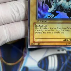 Yu-Gi-Oh! Yugioh Blue-Eyes White Dragon Old Asian Ultra Rare LOB-001 1st - Image 5