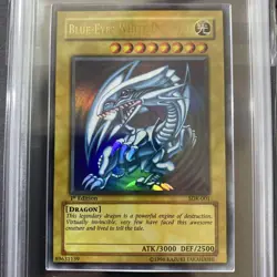 Yugioh Blue-Eyes White Dragon Ultra Rare SDK-001 1st Edition ARS9 - Image 3