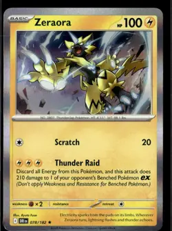 Pokemon Zeraora 078/182 Destined Rivals Holo Rare 2 Card Lot - Image 1