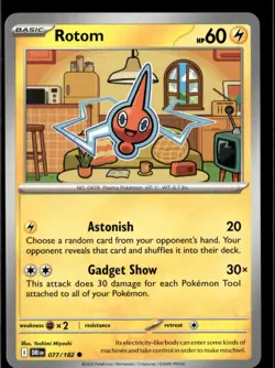 Pokemon Rotom 077/182 Destined Rivals Non Holo Common 2 Card Lot - Image 1