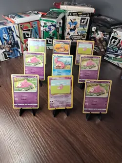 Pokemon TCG Slowpoke And Slowking 9 Card Lot (1 Reverse Holo) - Image 1