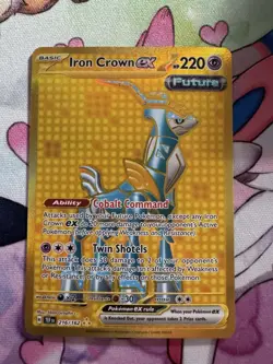 Iron Crown ex 216/162 Temporal Forces Holo Pokemon TCG Trading Card Game - Image 1