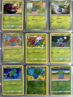 Pokemon Card Species Set Lot - 9x Unique Cards / Oddish Family 3 - Image 1