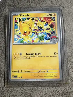 Pokemon Pikachu Promo 2025 World Championships SVP EN 225 Pokemon Card Worlds - Image 1