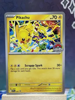 Pokemon Pikachu Promo 2025 World Championships SVP EN 225 Pokemon Card Worlds - Image 1