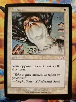 Silence Retro Magic The Gathering Card, Time Spiral Remastered, 302 - Image 1