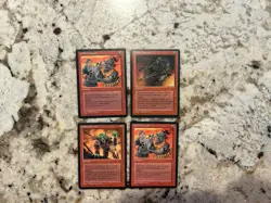 Mtg Goblin Grenade x4 - Magic the Gathering Goblin Grenade Played - Image 1