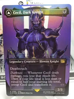 MTG I Cecil, Dark Knight I Final Fantasy I FIN 0380 I Borderless I FOIL I NM ENG - Image 1