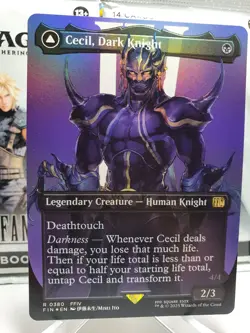 MTG I Cecil, Dark Knight I Final Fantasy I FIN 0380 I Borderless I FOIL I NM ENG - Image 2