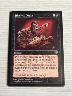 Magic MTG Shallow Grave English Mirage MP - Reserve List (A) - Image 1