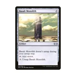 WOTC MtG Double Masters Basalt Monolith (U) NM - Image 1