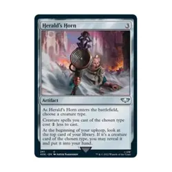 WOTC MTG - Universes Beyond: Warhammer 40,000 Herald's Horn (U) NM - Image 1
