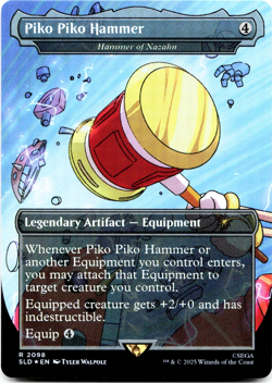 Piko Piko Hammer - Hammer of Nazahn (Rainbow Foil) [Secret Lair x Sonic] MTG - Image 3