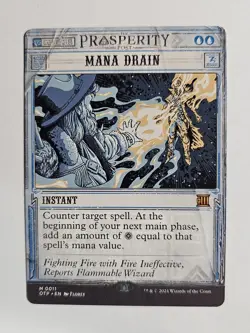 Mana Drain Extended Art Showcase OTP NM MTG - Image 1