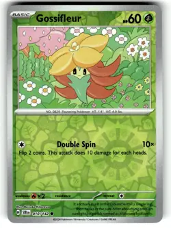 Pokemon Stellar Crown Gossifleur 010/142 Reverse Holo - Image 1
