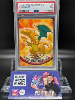 1999 Topps Pokemon TV Charizard #6 PSA 7 - Image 1