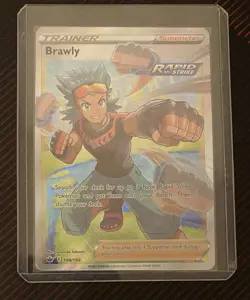 Brawly 188/198 - Full Art - Chilling Reign - Holo - Ultra Rare Pokemon MINT - Image 1