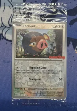 Lechonk 154/198 Reverse Holo Stamped Gamestop Promo Pokemon Scarlet & Violet NM - Image 3