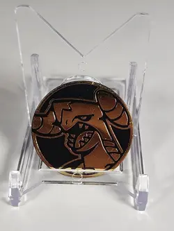 Pokemon Garchomp Collectible Coin (Gold Mirror Holofoil) Pins & Badges - Image 1