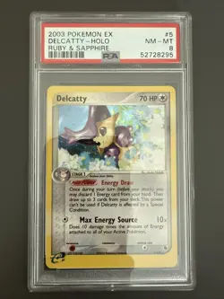 Delcatty 5/109 Ruby and Sapphire Holo Pokemon TCG - PSA 8 NM-Mint - Image 1