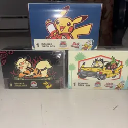 Pokemon World Championships 2025 Anaheim All 3 Double Deck Box Bundle In Hand - Image 3